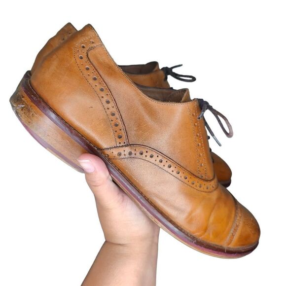Johnston & Murphy Men’s Conard Cap Toe Leather Shoes main image 7